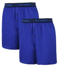 Adamo grote maat boxershorts blauw stretch