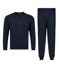 Adamo grote maat pyjama donkerblauw