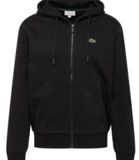 Lacoste grote maat hoodie sportvest zwart