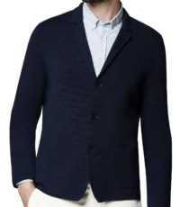 Maerz grote maat colbert vest donkerblauw