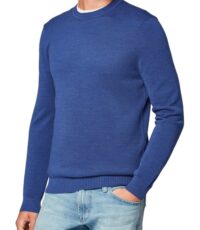 Maerz grote maat trui ronde hals blauw