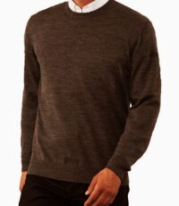 Maerz grote maat trui ronde hals bruin