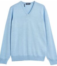 Maerz grote maat trui V-hals lichtblauw
