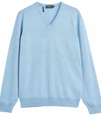 Maerz grote maat trui V-hals lichtblauw