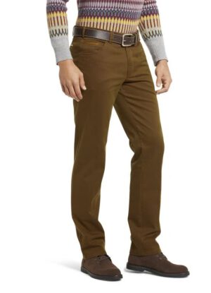 Meyer grote maat stretch chino donkerbeige