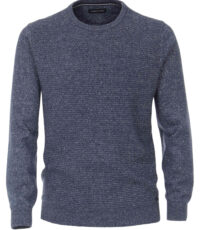 Casa Moda grote maat trui blauw gemeleerd