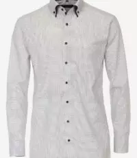 Casa Moda grote maat overhemd lange mouw wit fantasie dubbele kraag