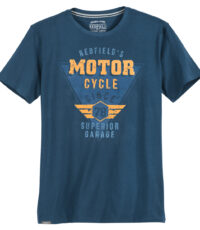 Redfield t-shirt grote maat blauw Motor Cycle