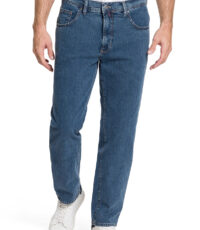 Pioneer grote maat stretch jeans stone washed model Peter