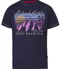 D555 t-shirt grote maat donkerblauw Colorado State