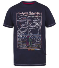 D555 t-shirt grote maat donkerblauw Surfers Paradise