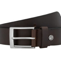 Lindenmann extra lange lederen riem 4cm breed donkerbruin