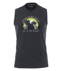 Casa Moda grote maat t-shirt mouwloos donkergrijs