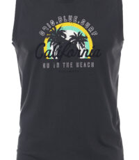 Casa Moda grote maat t-shirt mouwloos donkergrijs