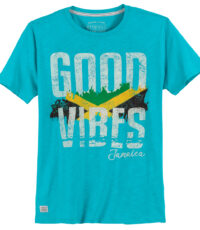 Redfield t-shirt grote maat lichtblauw Good Vibes Jamaica