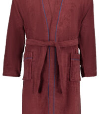 Adamo grote maat badjas bordeauxrood