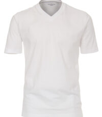 Casa Moda grote maat dubbel pak v-hals t-shirts wit
