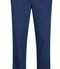 Luigi Morini grote maat chino jeans met elastische band mid bleu