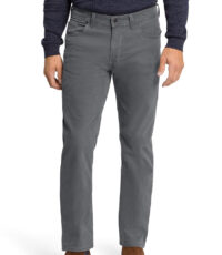 Pioneer grote maat stretch jeans donkergrijs structuur model Thomas
