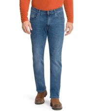 Pioneer grote maat stretch jeans blauw light used model Thomas