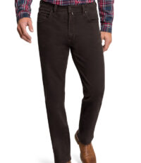 Pioneer grote maat casual stretch jeans bruin model Peter