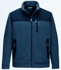 Blue Wave grote maat fleece jack blauw