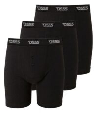 D555 grote maat boxershorts zwart