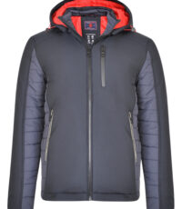 Kam grote maat jack donkerblauw met capuchon