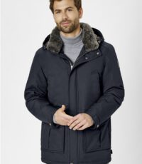 Redpoint grote maat parka winterjas zwart met capuchon