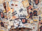 Casa Moda grote maat overhemd korte mouw Jimi Hendrix Rolling Stones print