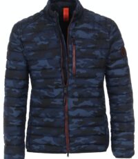 Casa Moda grote maat jack blauw camouflage