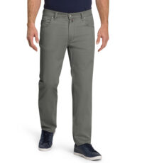 Pioneer grote maat casual stretch jeans olijfgroen model Peter