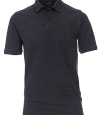 Casa Moda grote maat poloshirt uni donkergrijs stretch