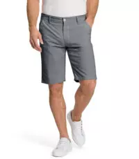 Pioneer grote maat chino stretch korte broek grijs