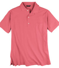 Redfield grote maat poloshirt korte mouw uni roze