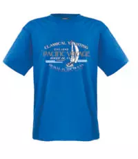 Adamo grote maat t-shirt blauw Pacific Voyage