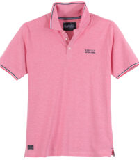 Redfield grote maat poloshirt korte mouw roze gemêleerd Nautical Supply