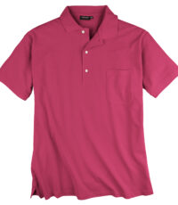 Redfield grote maat poloshirt korte mouw uni fuchsia