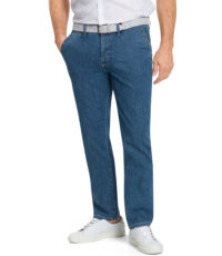 Pioneer grote maat chino megaflex stretch blue model Robert