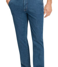 Pioneer grote maat chino megaflex stretch blue model Robert