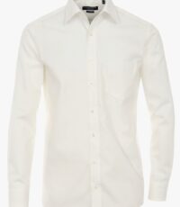 Casa Moda overhemd extra lange mouw mouwlengte7 ecru strijkvrij
