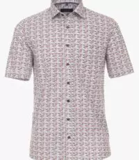 Casa Moda overhemd grote maat korte mouw gekleurde visjes