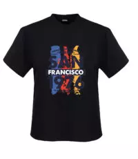 Adamo grote maat t-shirt donkerblauw San Francisco