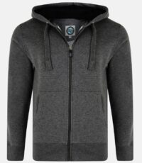 Kam sweatvest donkergrijs 76cm mouwlengte capuchon