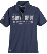 Redfield grote maat poloshirt korte mouw donkerblauw Urban Sport