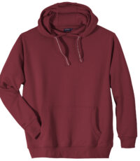 Redfield grote maat hoodie sweater wijnrood