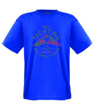Adamo ronde hals t-shirts blauw Yachting extra lang