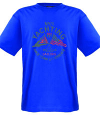 Adamo ronde hals t-shirts blauw Yachting extra lang