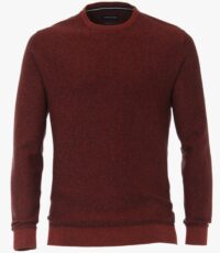 Casa Moda grote maat trui bordeauxrood gemêleerd
