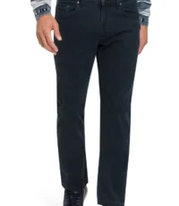Pioneer lengte maat stretch jeans donkerblauw structuur